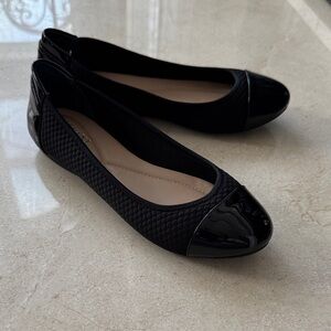 Alfani Black Step-n-Flex Quilted Flats